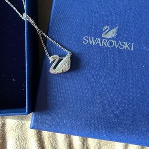 Swarovski swan necklace